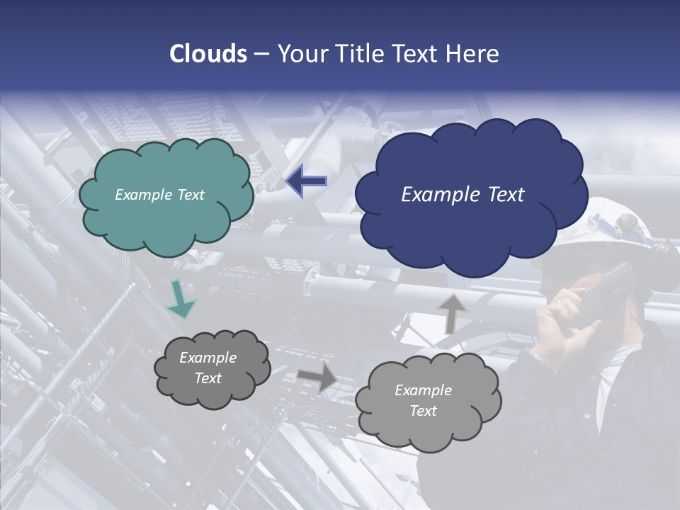 Hard Hat Fuel Plant PowerPoint Template