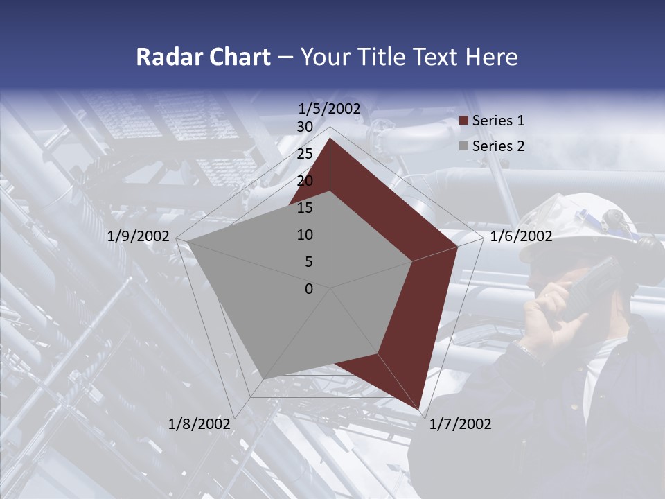 Hard Hat Fuel Plant PowerPoint Template