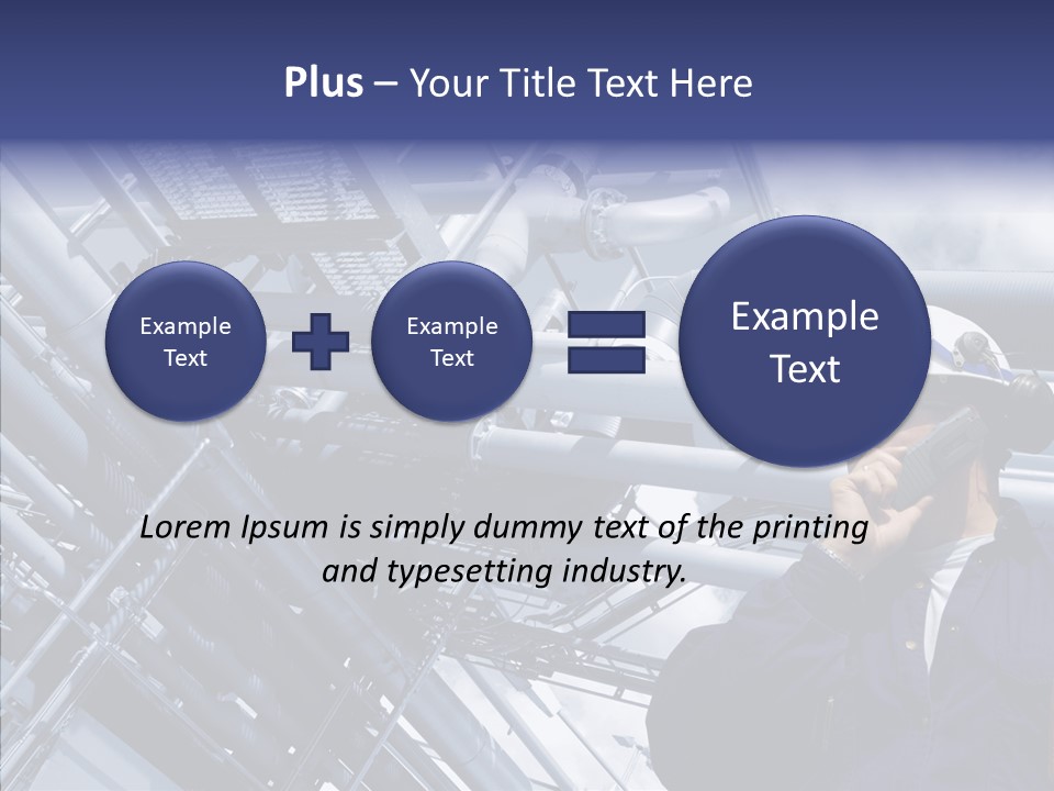 Hard Hat Fuel Plant PowerPoint Template