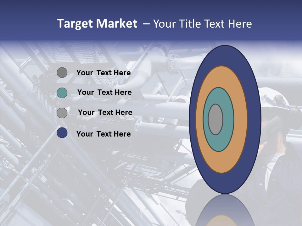 Hard Hat Fuel Plant PowerPoint Template