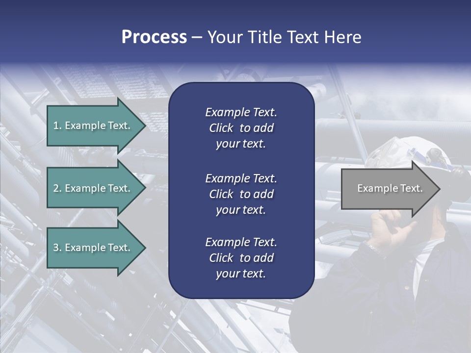 Hard Hat Fuel Plant PowerPoint Template