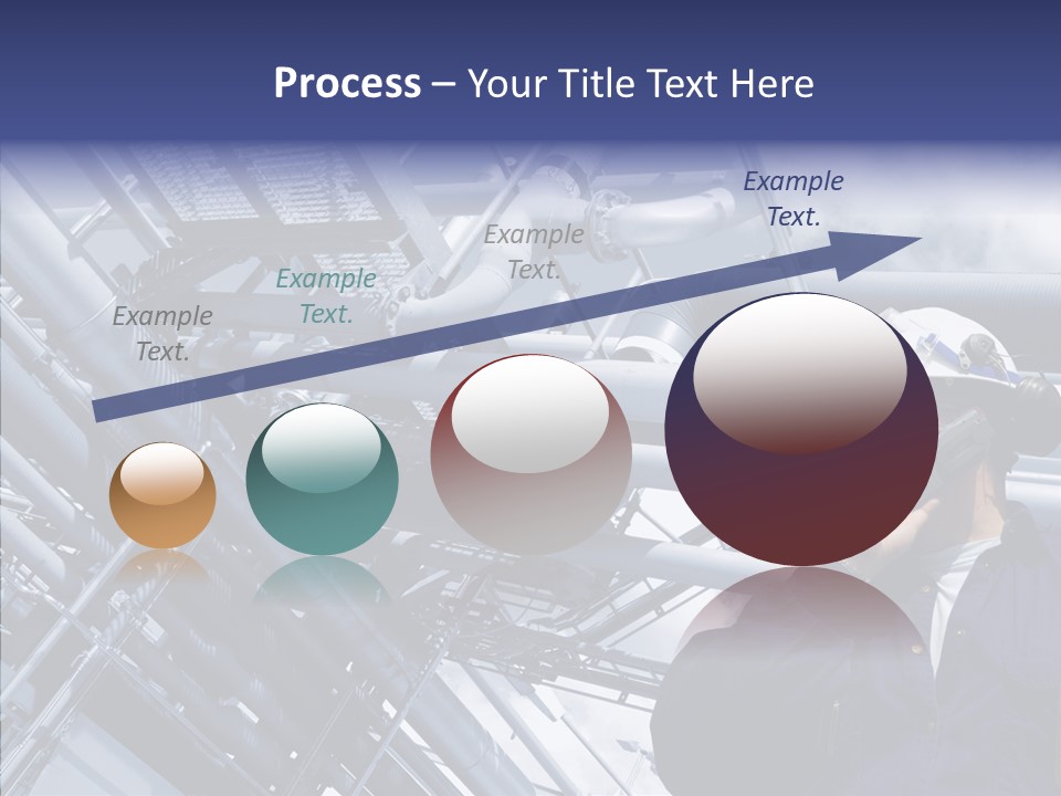 Hard Hat Fuel Plant PowerPoint Template