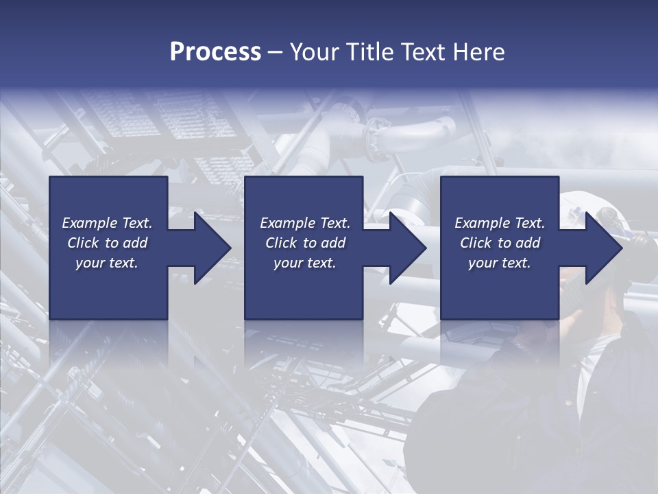 Hard Hat Fuel Plant PowerPoint Template