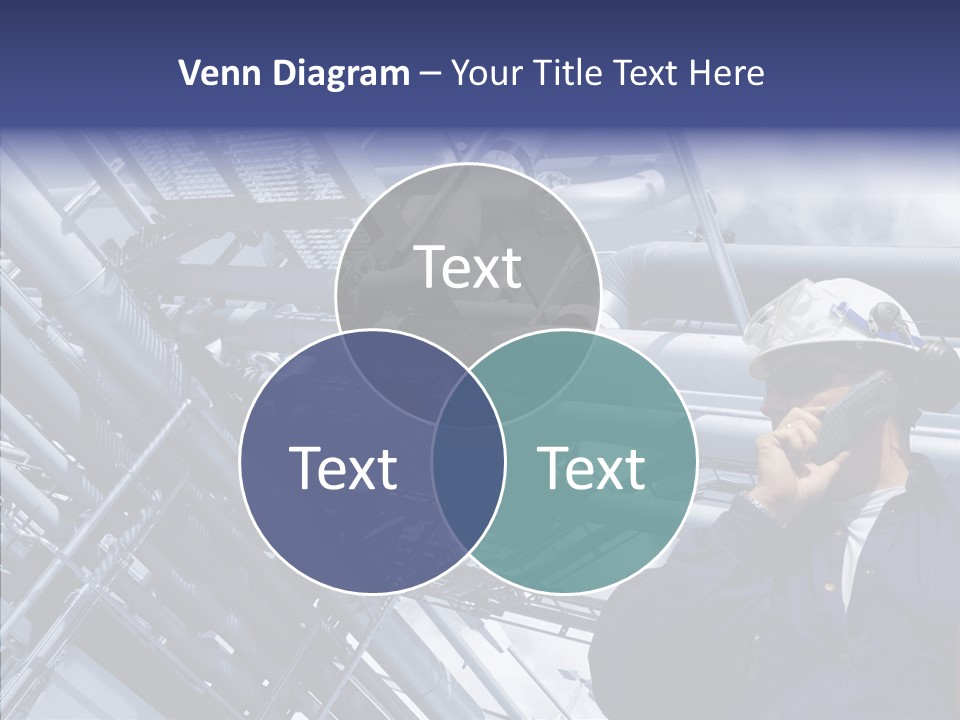 Hard Hat Fuel Plant PowerPoint Template