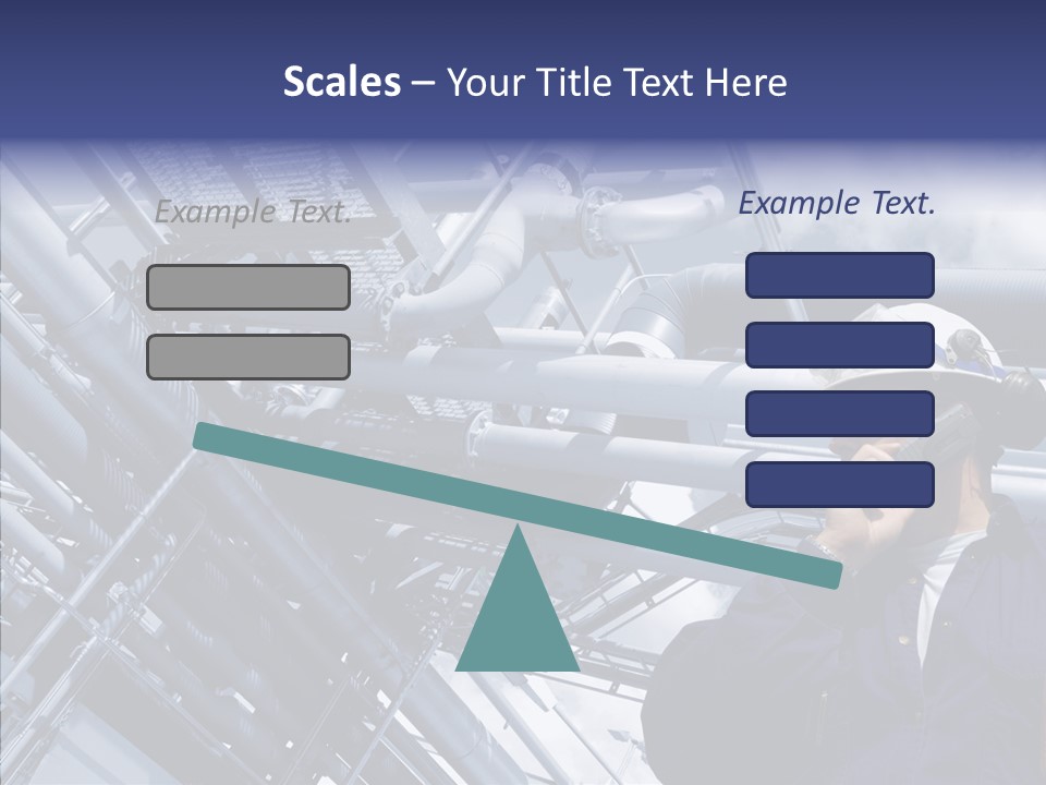 Hard Hat Fuel Plant PowerPoint Template