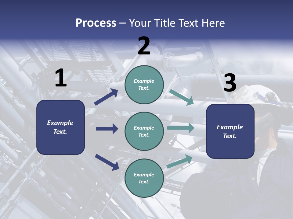 Hard Hat Fuel Plant PowerPoint Template