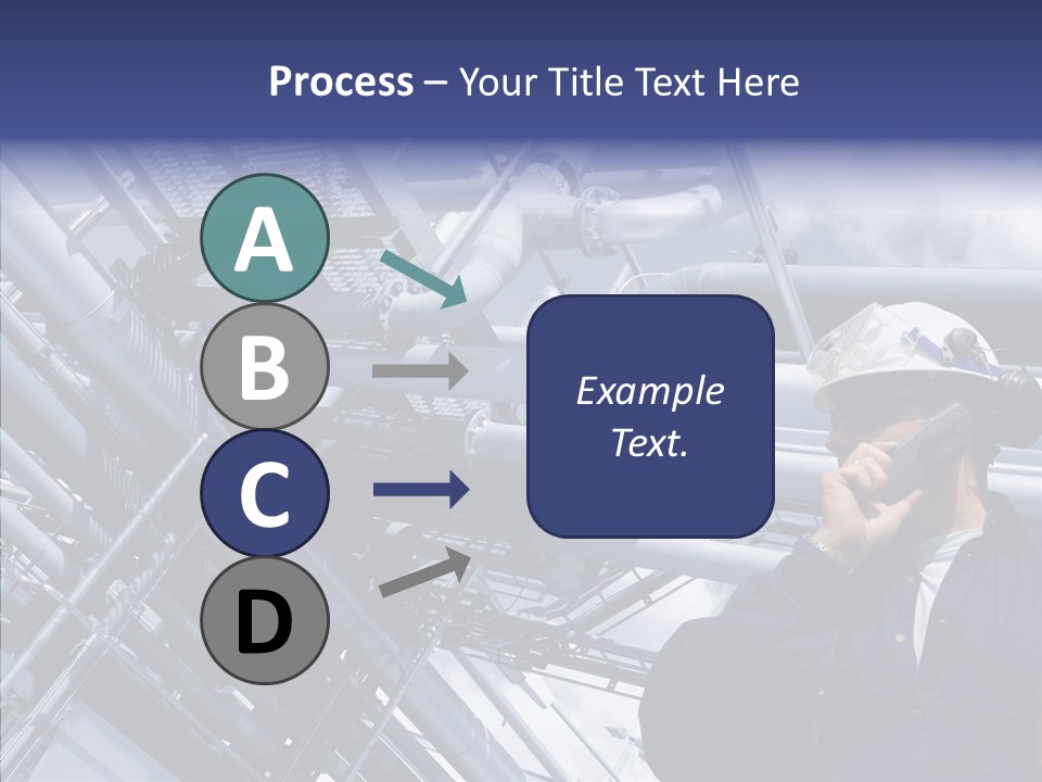 Hard Hat Fuel Plant PowerPoint Template