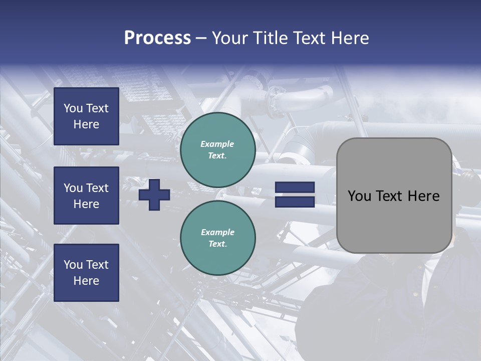 Hard Hat Fuel Plant PowerPoint Template