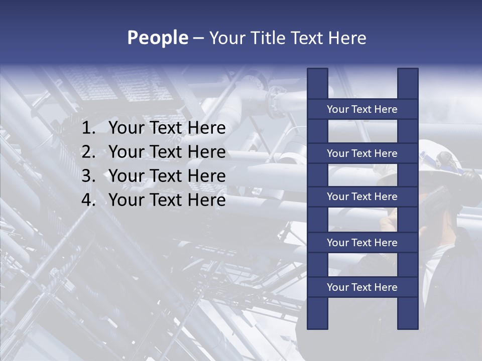Hard Hat Fuel Plant PowerPoint Template