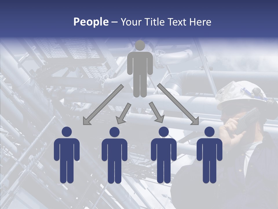 Hard Hat Fuel Plant PowerPoint Template