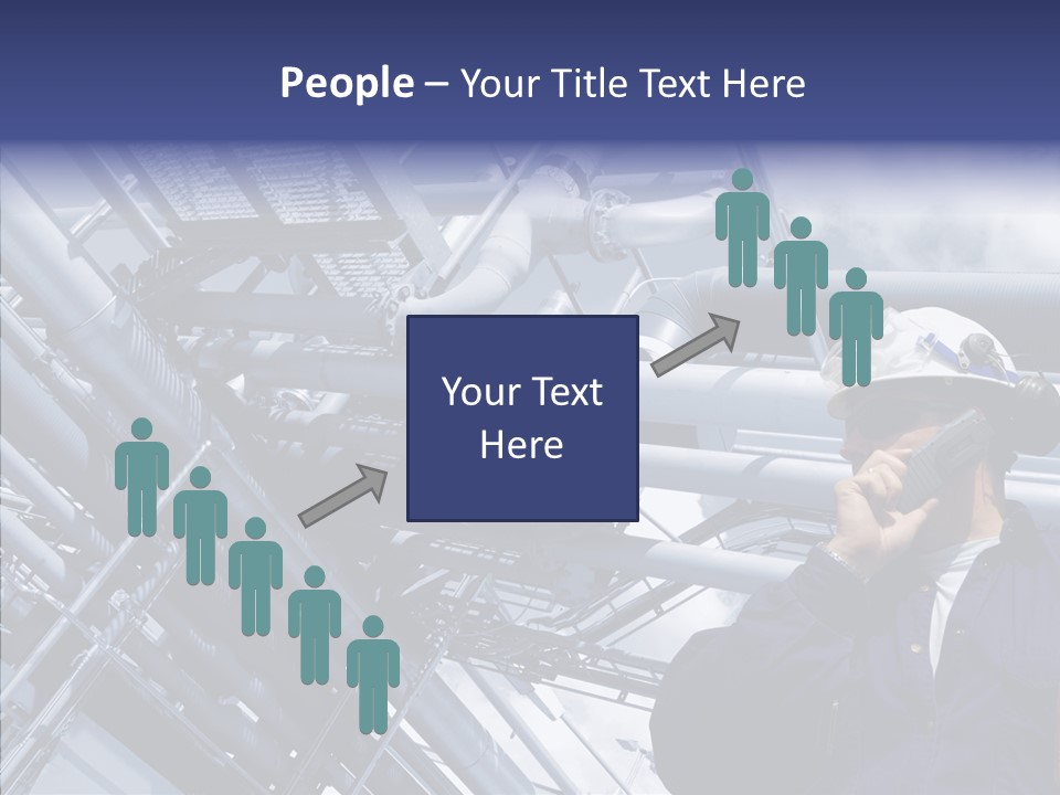 Hard Hat Fuel Plant PowerPoint Template