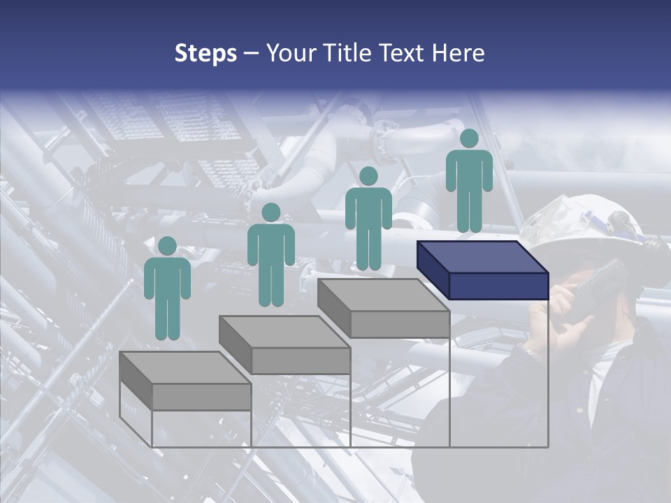 Hard Hat Fuel Plant PowerPoint Template