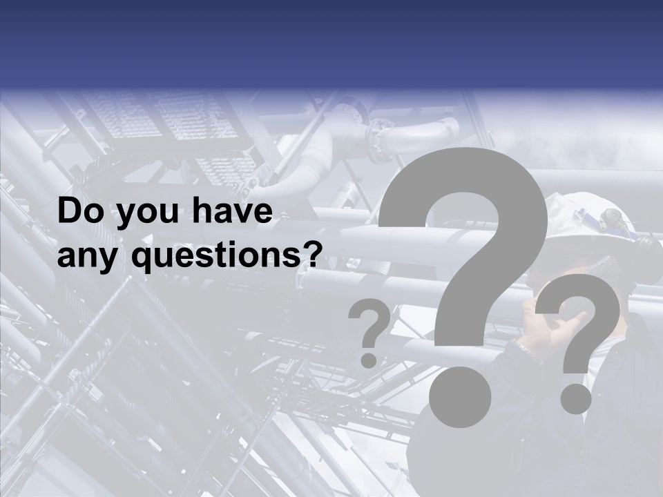 Hard Hat Fuel Plant PowerPoint Template