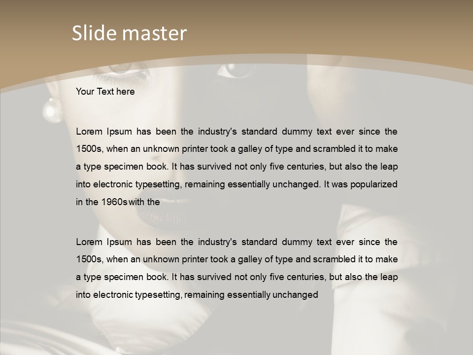 Glamour Glamorous Retro PowerPoint Template