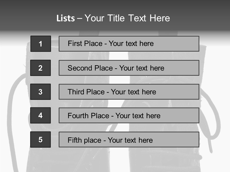 Clothing Horizontal Closeup PowerPoint Template