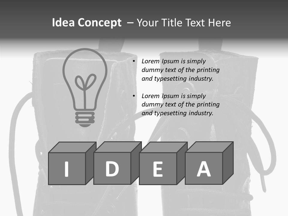 Clothing Horizontal Closeup PowerPoint Template