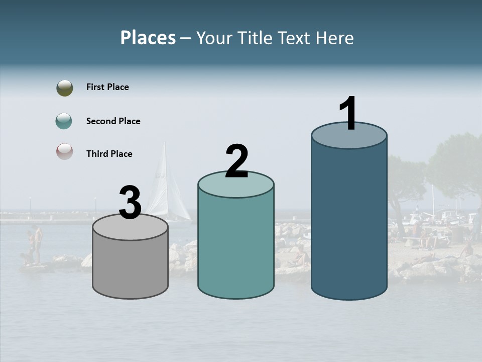 Sea Boat Vacation PowerPoint Template