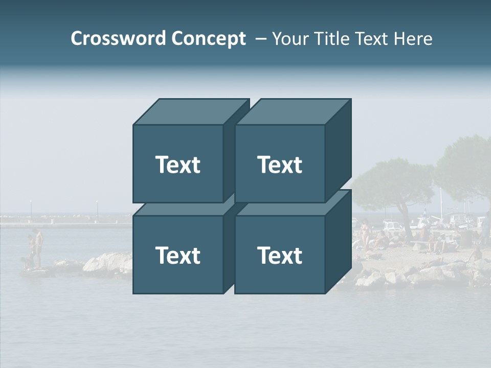 Sea Boat Vacation PowerPoint Template