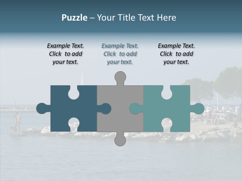 Sea Boat Vacation PowerPoint Template