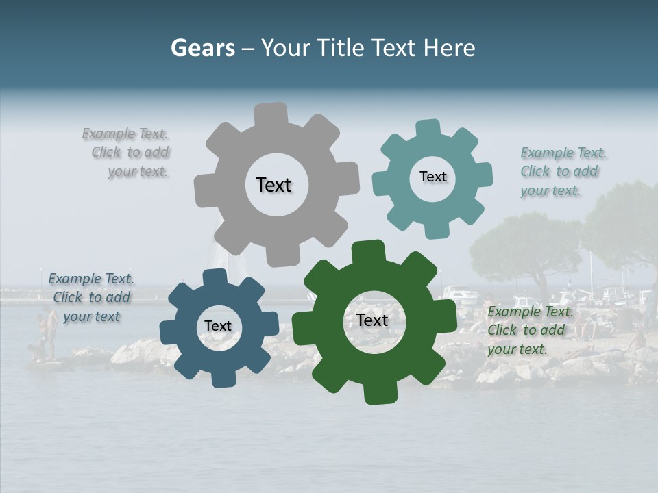 Sea Boat Vacation PowerPoint Template