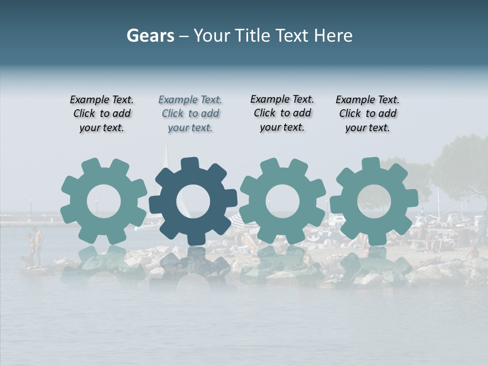 Sea Boat Vacation PowerPoint Template