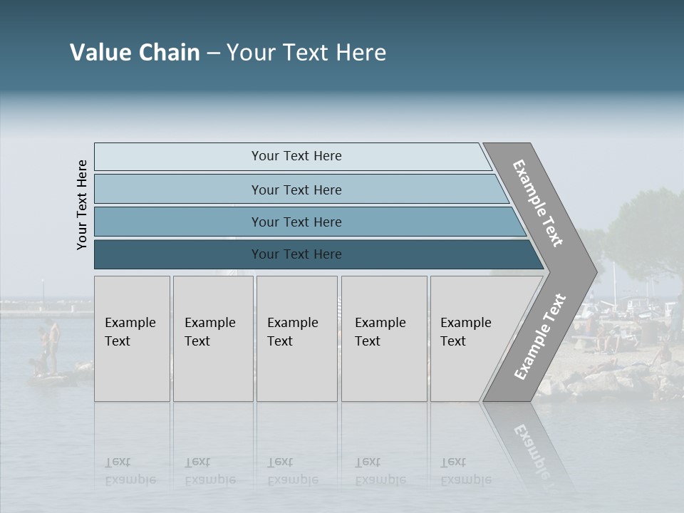 Sea Boat Vacation PowerPoint Template