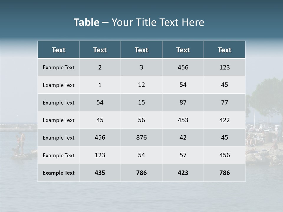 Sea Boat Vacation PowerPoint Template