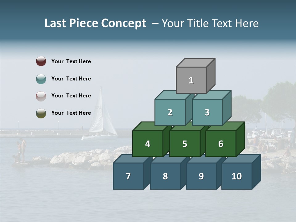 Sea Boat Vacation PowerPoint Template