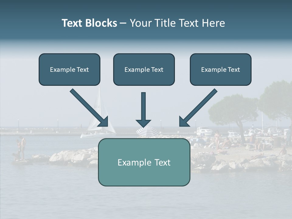 Sea Boat Vacation PowerPoint Template