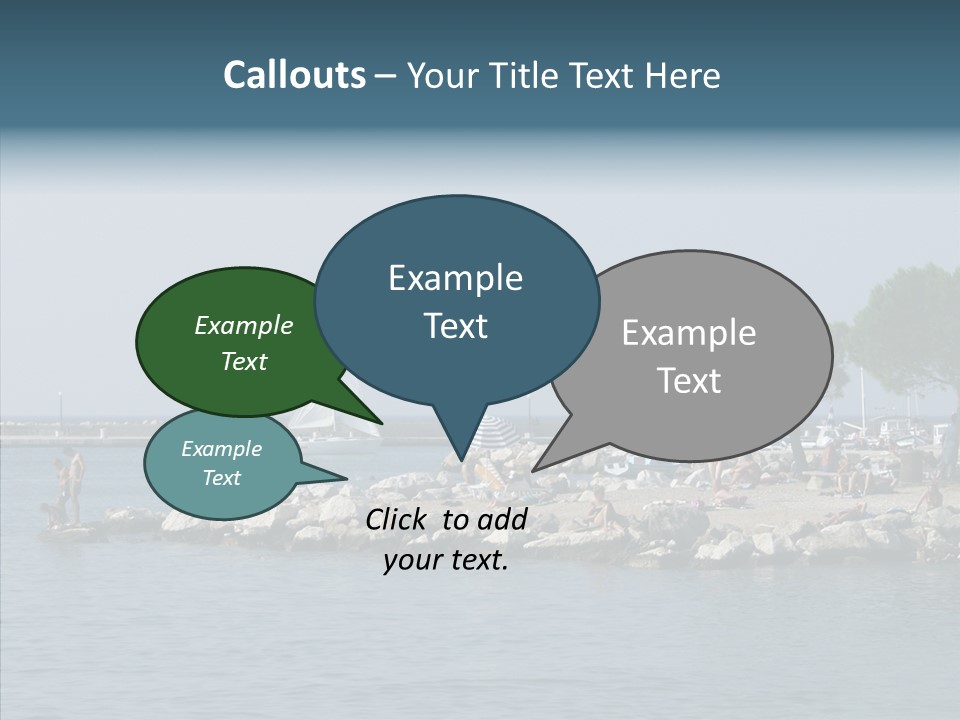 Sea Boat Vacation PowerPoint Template