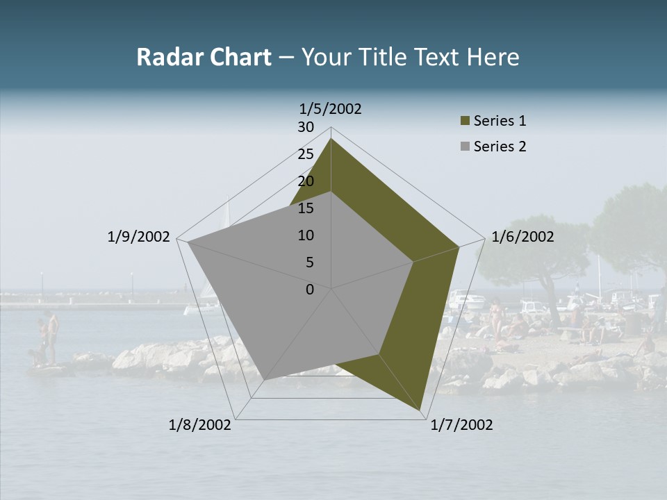 Sea Boat Vacation PowerPoint Template