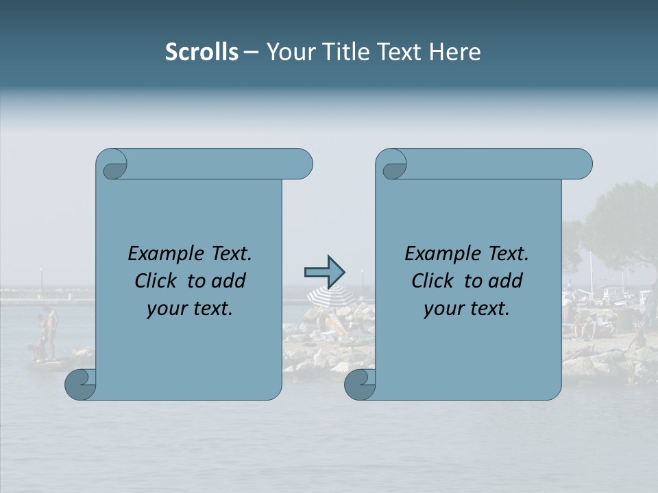 Sea Boat Vacation PowerPoint Template