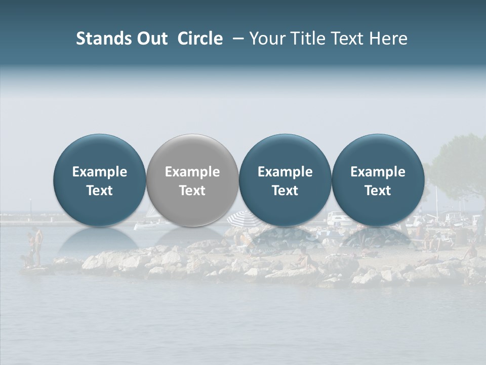 Sea Boat Vacation PowerPoint Template