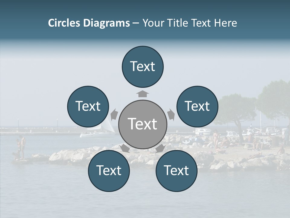 Sea Boat Vacation PowerPoint Template