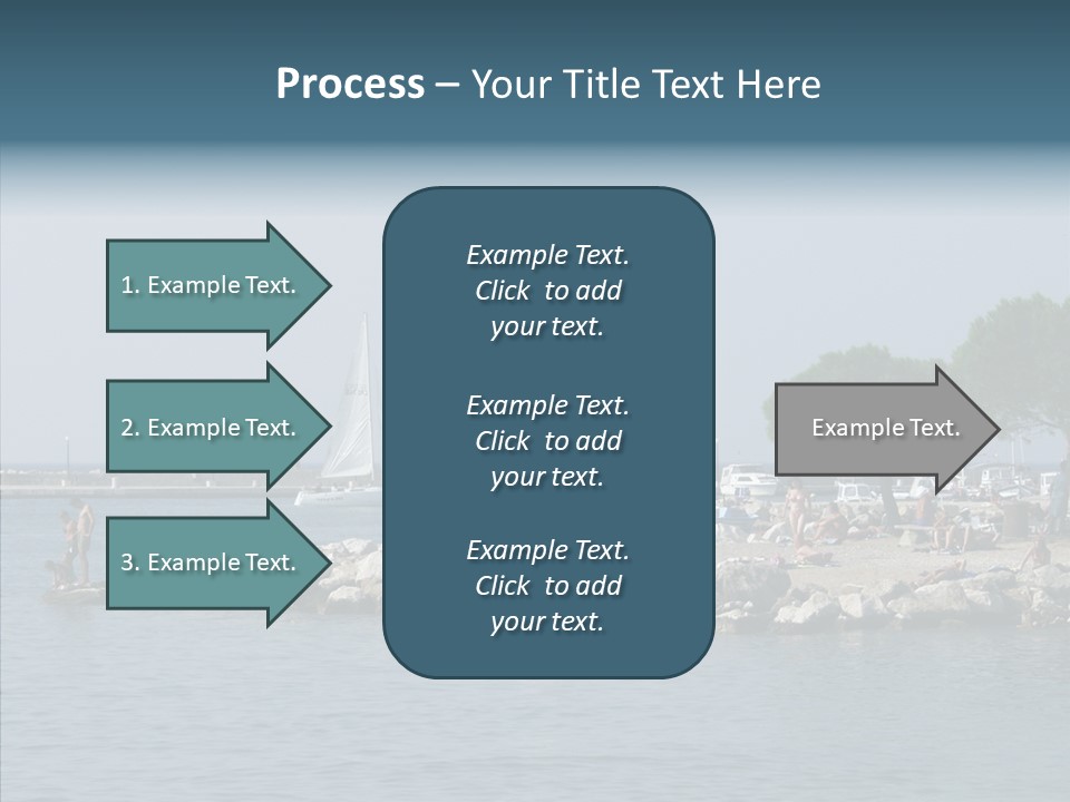 Sea Boat Vacation PowerPoint Template