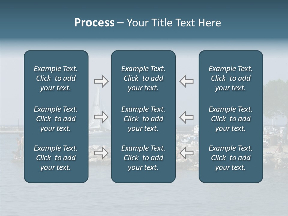 Sea Boat Vacation PowerPoint Template