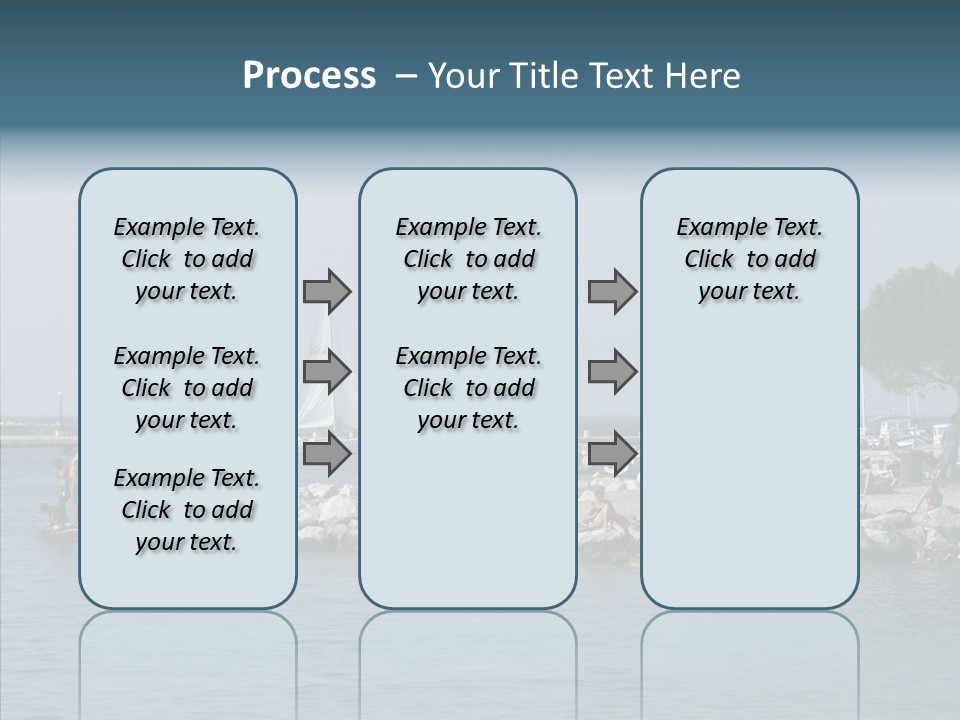 Sea Boat Vacation PowerPoint Template