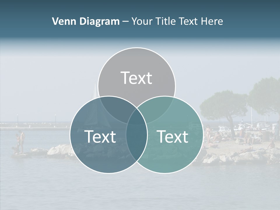 Sea Boat Vacation PowerPoint Template