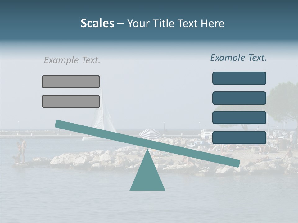 Sea Boat Vacation PowerPoint Template