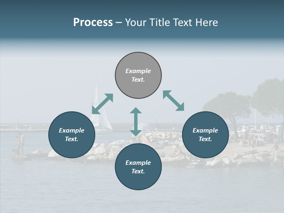 Sea Boat Vacation PowerPoint Template