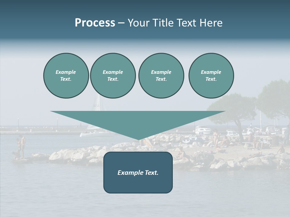 Sea Boat Vacation PowerPoint Template
