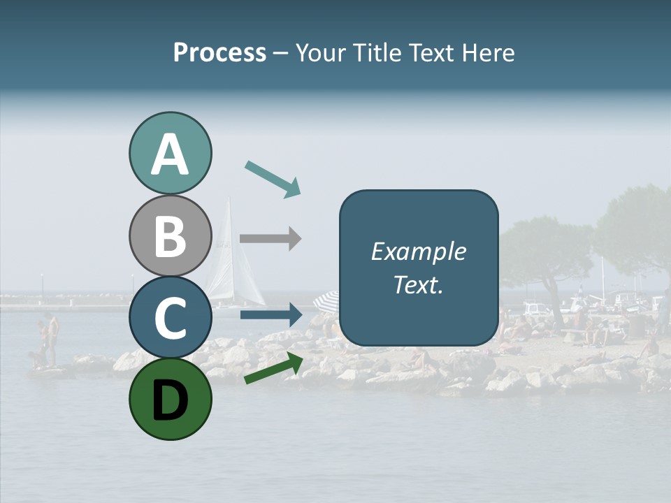 Sea Boat Vacation PowerPoint Template