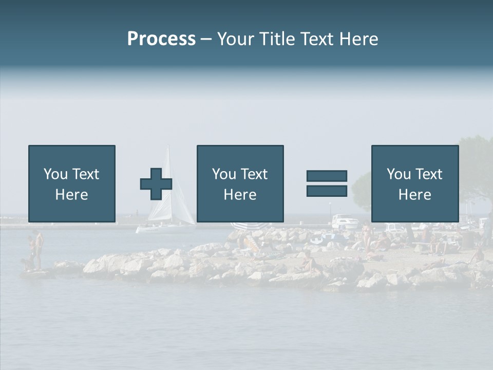 Sea Boat Vacation PowerPoint Template