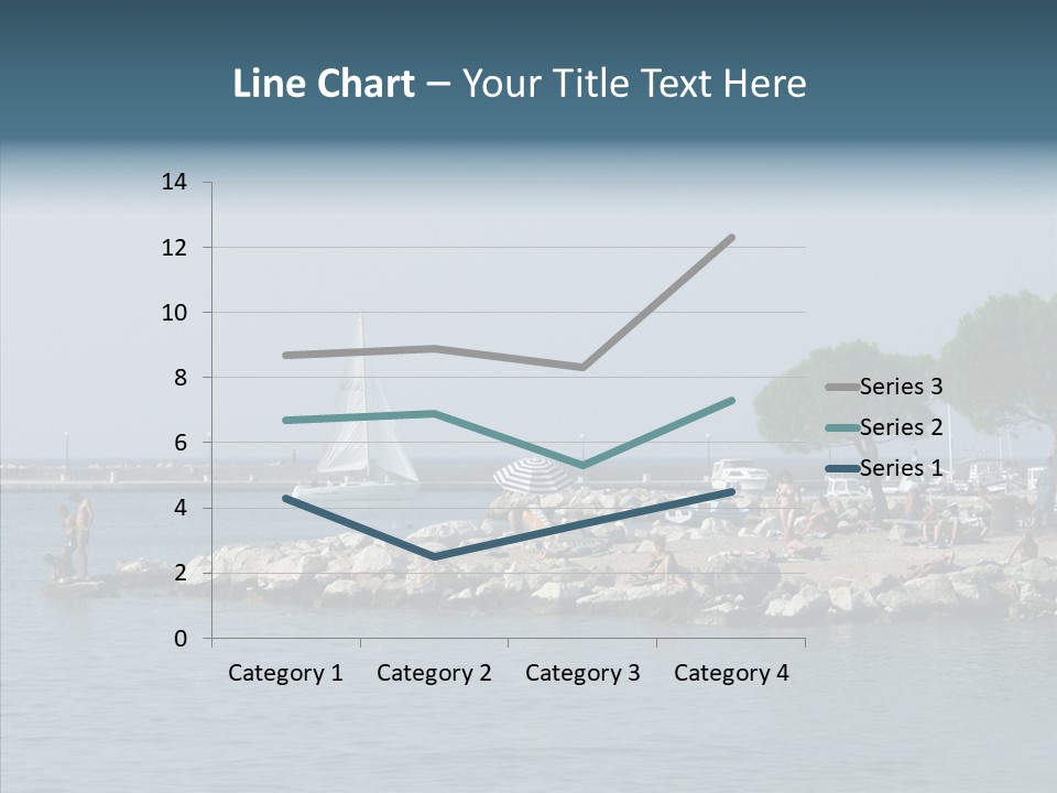 Sea Boat Vacation PowerPoint Template