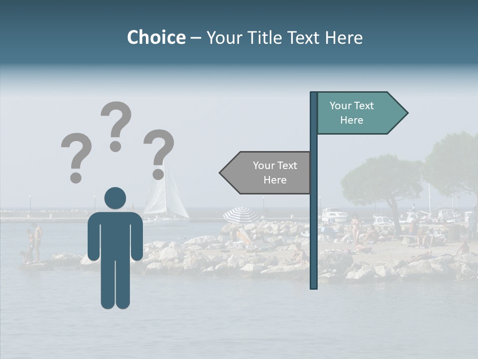 Sea Boat Vacation PowerPoint Template