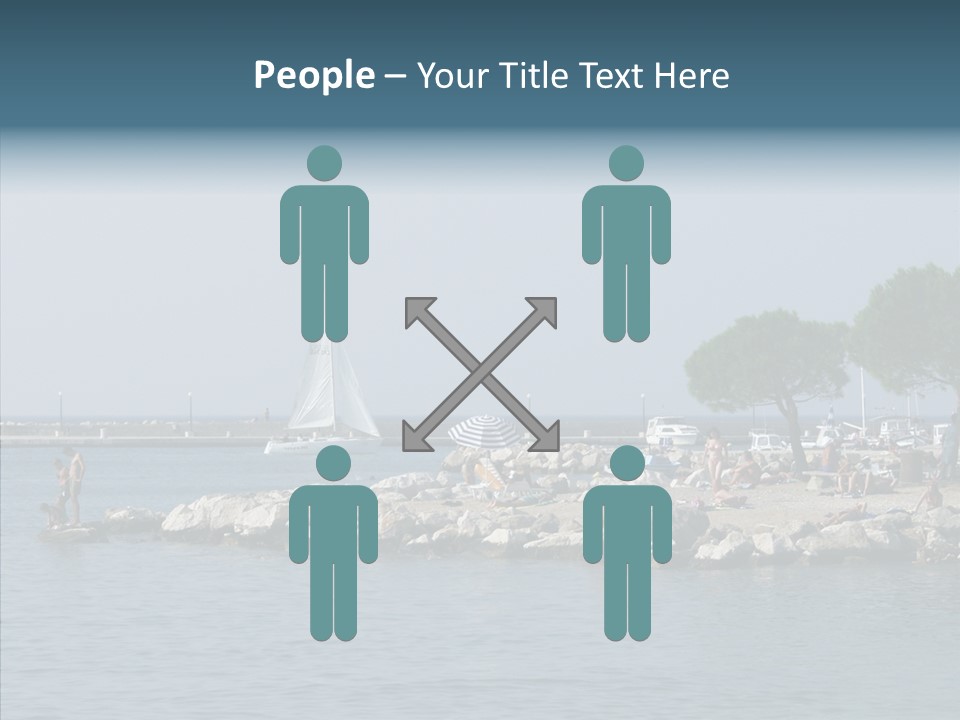 Sea Boat Vacation PowerPoint Template