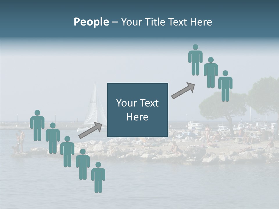 Sea Boat Vacation PowerPoint Template