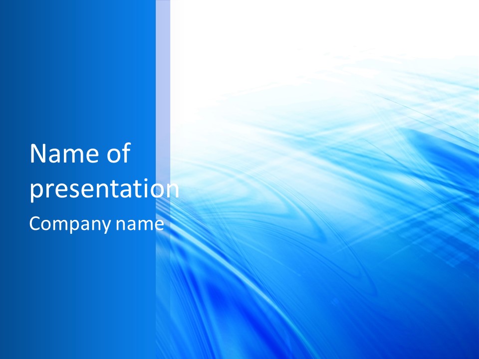 Stylish Blue Digital PowerPoint Template