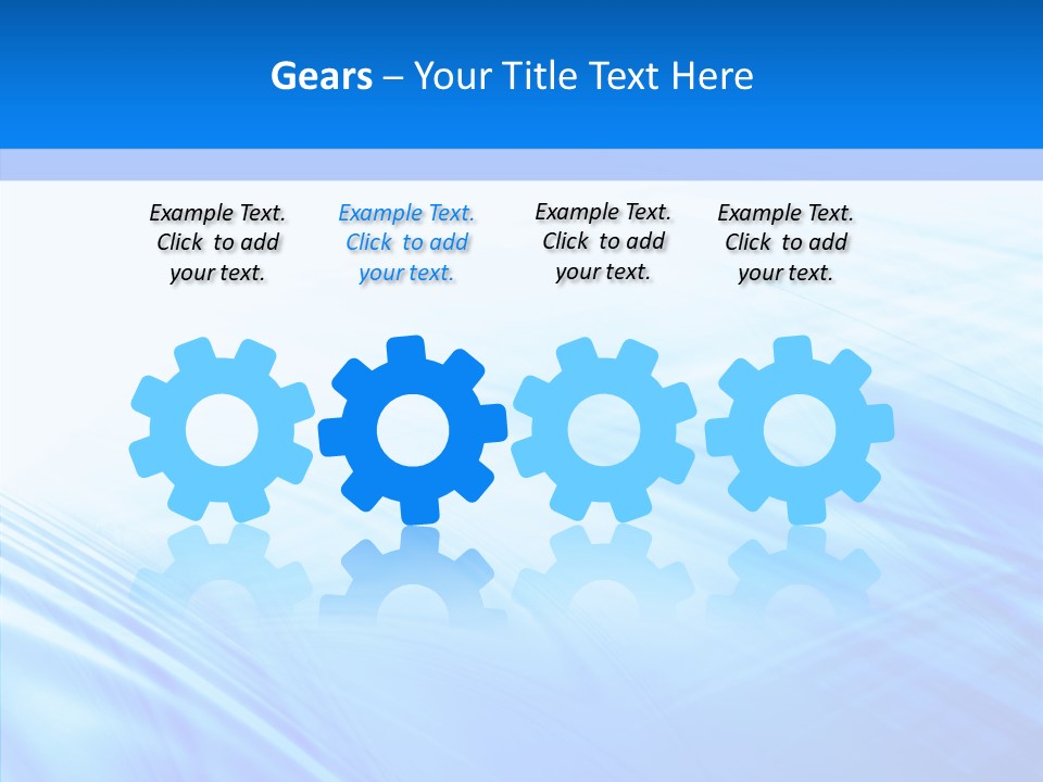 Stylish Blue Digital PowerPoint Template