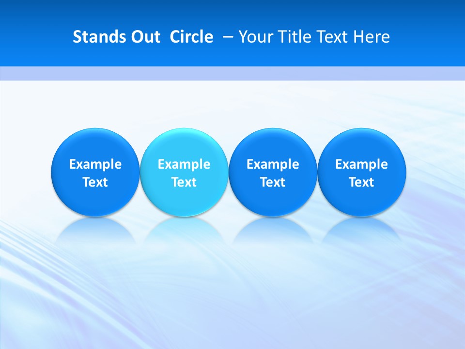 Stylish Blue Digital PowerPoint Template